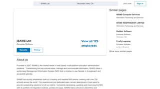 
                            3. iSAMS Ltd | LinkedIn