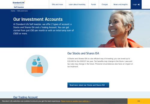 
                            4. ISAs and more | Standard Life Self Investor