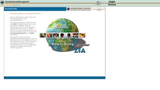 
                            3. ISAS Online - Bewerbungssystem für den Auslandsschuldienst