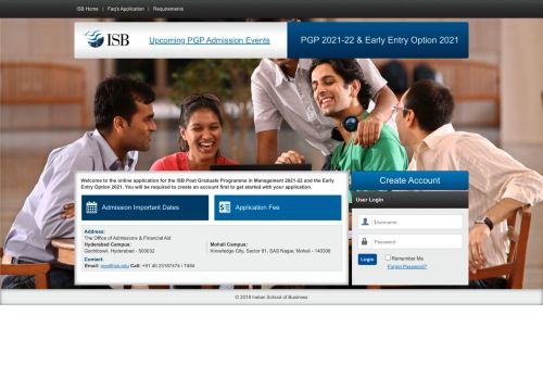 
                            7. ISB - PGP Online Application Portal