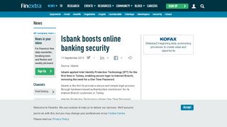 
                            9. Isbank boosts online banking security - Finextra Research