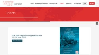 
                            7. ISBT: ISBT Congresses