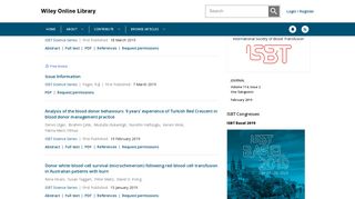 
                            12. ISBT Science Series - Wiley Online Library