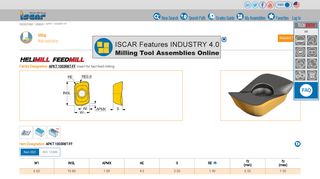 
                            12. ISCAR Cutting Tools - Metal Working Tools - APKT 1003R8T-FF ...
