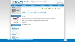 
                            5. ISCRA site unavailable from UserDB | SCAI - HPC Cineca