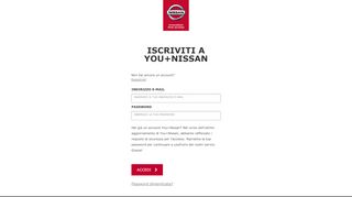 
                            1. iscriviti a you+nissan