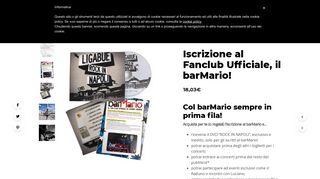 
                            2. Iscrizione al Fanclub Ufficiale, il barMario! - Ligabue Store Ufficiale