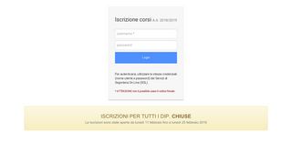 
                            3. Iscrizione corsi: Login