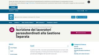 
                            6. Iscrizione dei lavoratori parasubordinati alla Gestione Separata - Inps