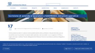 
                            6. Iscrizione di aziende e lavoratori a SANIMODA: istruzioni operative ...