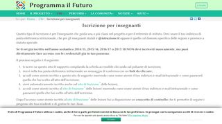 
                            4. Iscrizione per insegnanti - Programma il Futuro