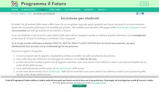 
                            9. Iscrizione per studenti - Programma il Futuro