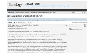 
                            3. iSCSI login failed on network but not the other - Synology Forum