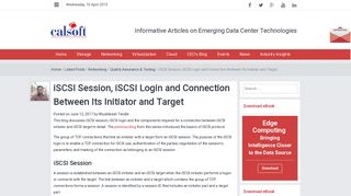 
                            1. iSCSI Session, iSCSI Login and Connection Between Its Initiator and ...