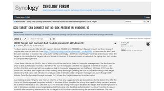 
                            8. iSCSI Target can connect but no disk present in Windows 10 ...