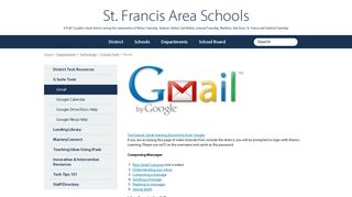 
                            11. ISD 15, St. Francis: Gmail