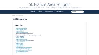 
                            13. ISD 15, St. Francis: Staff Resources