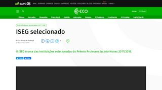 
                            10. ISEG selecionado – ECO