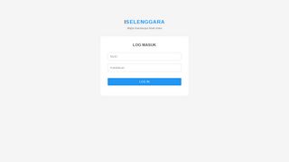 
                            9. iSelenggara : Login