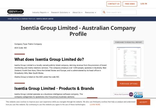 
                            13. Isentia Group Limited - IBISWorld