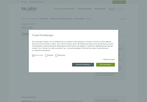 
                            4. ISG web Kommunikation von tecalor