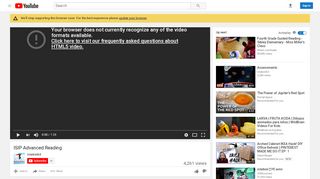
                            9. ISIP Advanced Reading - YouTube