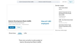 
                            9. Islamic Development Bank (IsDB): Jobs | LinkedIn