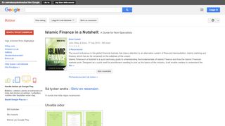 
                            11. Islamic Finance in a Nutshell: A Guide for Non-Specialists