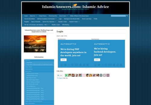 
                            2. IslamicAnswers.com: Islamic Advice | Login - Zawaj.com
