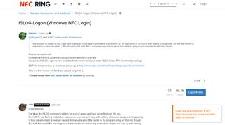 
                            12. ISLOG Logon (Windows NFC Login) | NFC Ring Forum