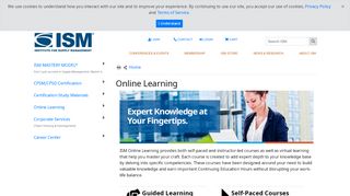 
                            11. ISM - Products - eISM Learning