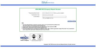 
                            11. ISM SMS NCD Enquiry Report