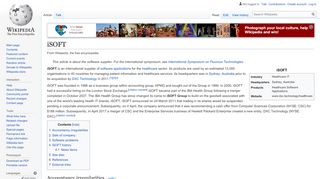 
                            9. iSOFT - Wikipedia