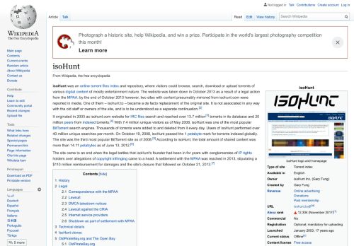 
                            6. isoHunt - Wikipedia