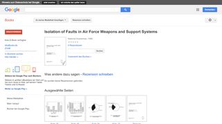 
                            8. Isolation of Faults in Air Force Weapons and Support Systems - Google Books-Ergebnisseite