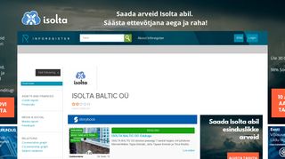 
                            3. ISOLTA BALTIC OÜ - Overview @ Inforegister.ee