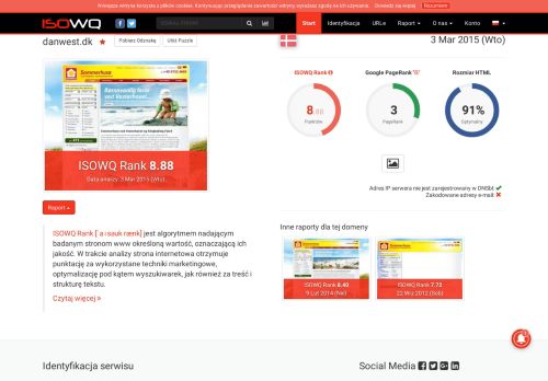 
                            11. ISOWQ – Audyt strony internetowej danwest.dk z dnia 3 Mar 2015 (Wto)