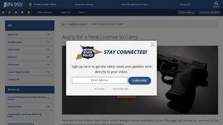 
                            8. ISP: Apply for a New License to Carry - IN.gov
