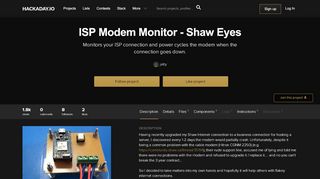 
                            8. ISP Modem Monitor - Shaw Eyes | Hackaday.io