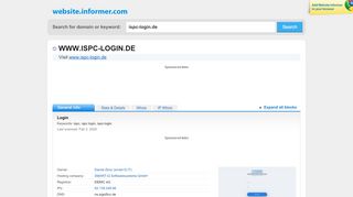 
                            13. ispc-login.de at Website Informer. Login. Visit Ispc Login.