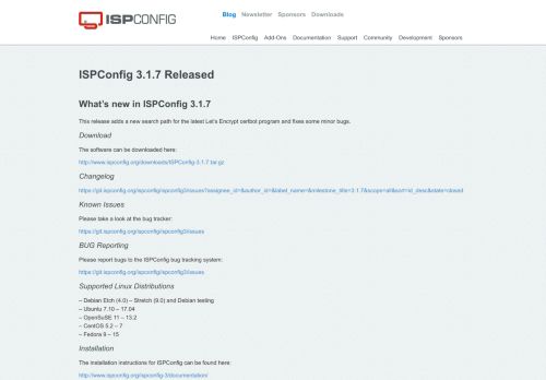 
                            5. ISPConfig 3.1.7 Released - ISPConfig