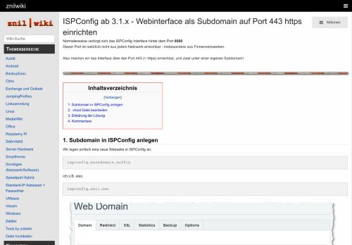 
                            5. ISPConfig ab 3.1.x - Webinterface als Subdomain auf Port 443 https ...