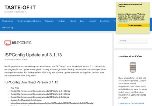 
                            7. ISPConfig Update auf 3.1.13 – TASTE-OF-IT