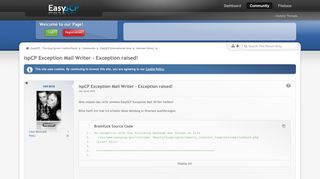
                            1. ispCP Exception Mail Writer - Exception raised! - German Corner ...
