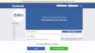 
                            8. ISPCube - Posts | Facebook