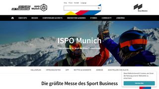 
                            9. ISPO Munich: Die größte Messe des Sport Business - ISPO.com