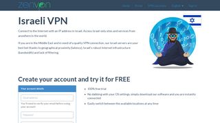 
                            8. Israeli VPN - get an IP address in Israel - ZenVPN