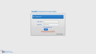 
                            3. ISS Intranet Login