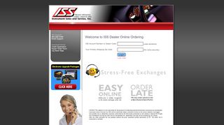 
                            6. ISS Online Dealership Ordering - Login