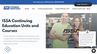 
                            8. ISSA CEU & Recertification- Continuing Education ... - Fitness Mentors